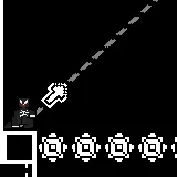 Cordelero negro de 8 bits