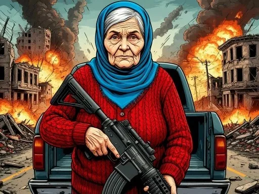 Grandma with machine-gun: Apocalypsis
