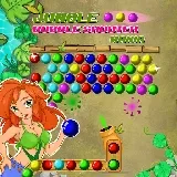 Dschungel-Bubble-Shooter-Manie
